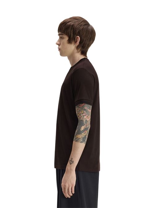 M1588V86C MARRONE FRED PERRY | M1588V86C MARRONE